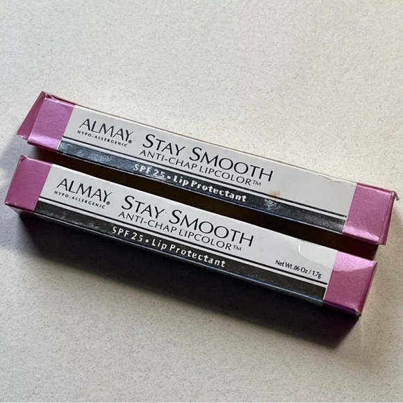 2x ALMAY Stay Smooth Anti-Chap Lipcolor with SPF 25 - Lip Protectant #60 PETAL - Picture 6 of 6
